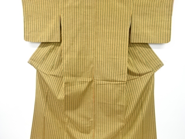 JAPANESE KIMONO / TSUMUGI / WOVEN STRIPE